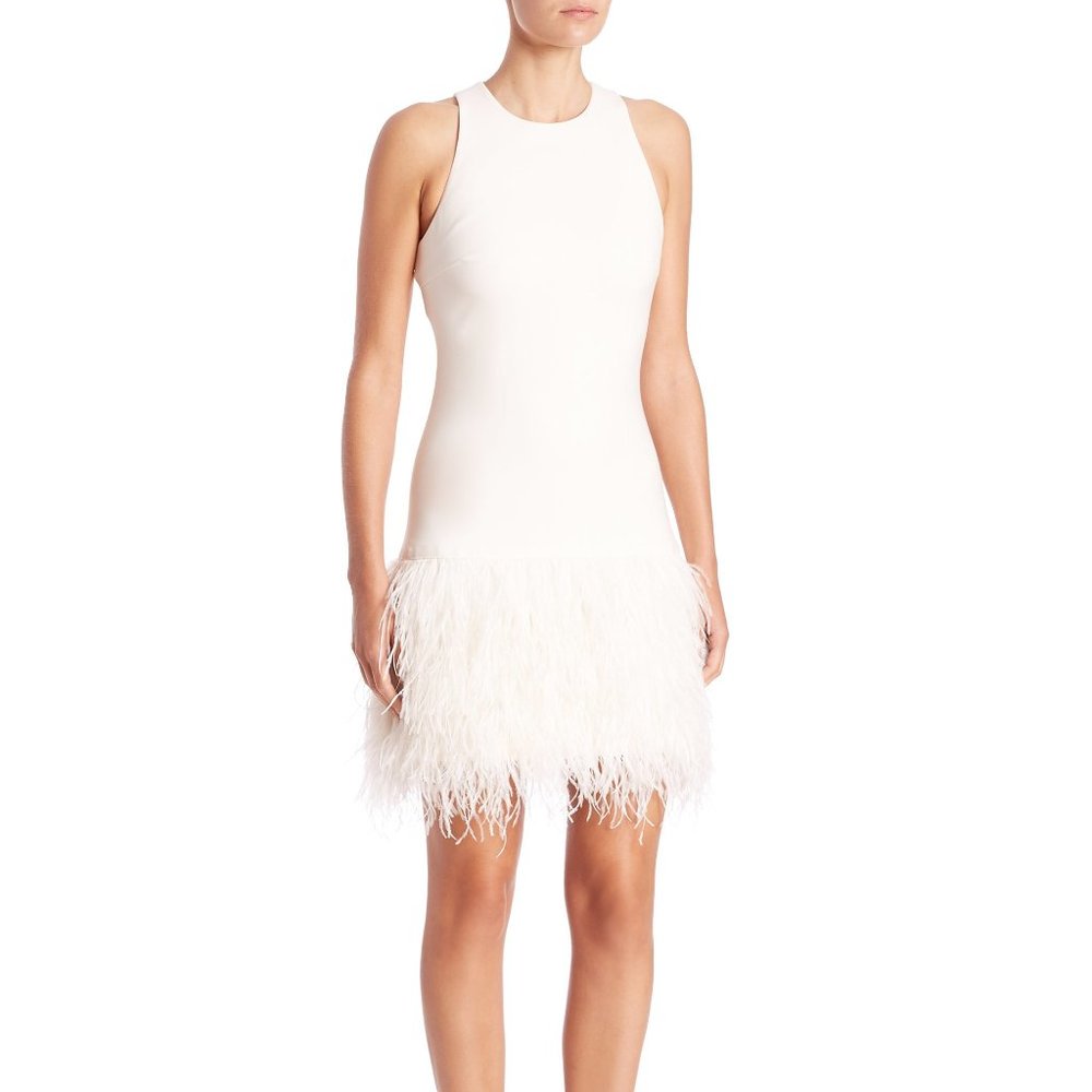 Elizabeth and James Ostrich Feather Dress 6